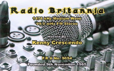 Radio Britannia QSL card